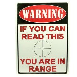 You Are In Range Tin Sign RIVERS-EDGE-PRODUCTS