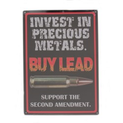 Precious Metals Tin Sign 16" RIVERS-EDGE-PRODUCTS