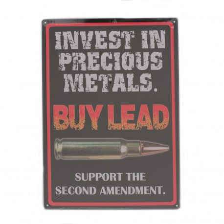 Precious Metals Tin Sign 16" RIVERS-EDGE-PRODUCTS