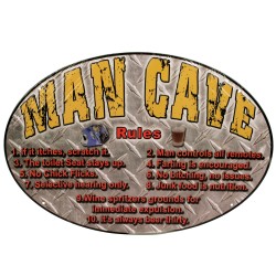 Man Cave Tin Sign RIVERS-EDGE-PRODUCTS