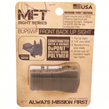 FrntBackUp Poly FlipUp Sight Adj Elev SDE MISSION-FIRST-TACTICAL