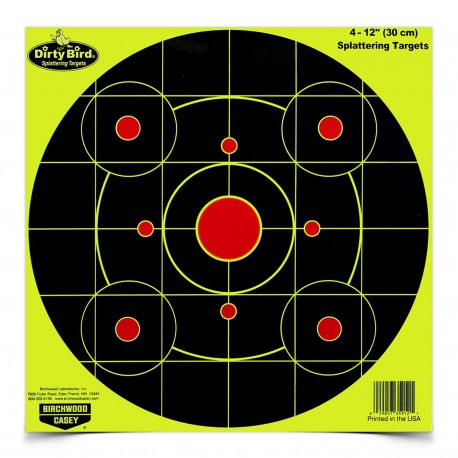 Dirty Bird Chartreuse 12" Bull's-eye-25 BIRCHWOOD-CASEY