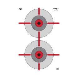 Eze-Scorer Dbl Bull's-Eye 23"x35" Ppr-100 BIRCHWOOD-CASEY