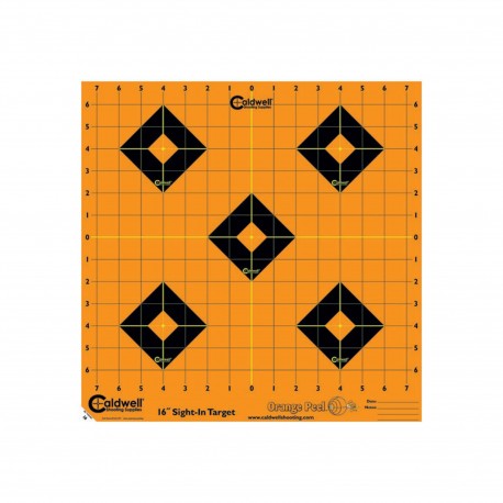 Orange Peel Sight-In Target: 16" 5 sheets CALDWELL