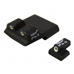 S&W 3RD Gen W/Novak 9MM CM TRIJICON