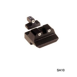 S&W 3RD Gen W/Novak .45 CM TRIJICON