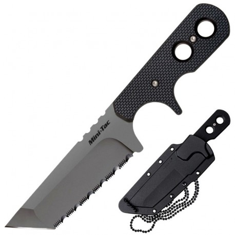 Mini Tac Tanto Serrated w/ Faux G-10 COLD-STEEL