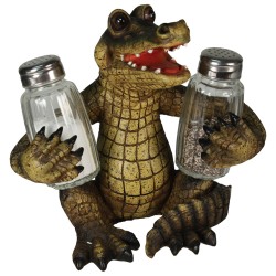 Alligator Salt And Pepper Shakers RIVERS-EDGE-PRODUCTS