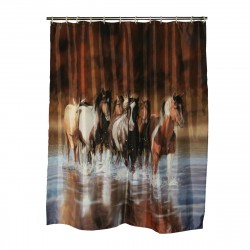 V Schultz Horse Shower Curtain RIVERS-EDGE-PRODUCTS