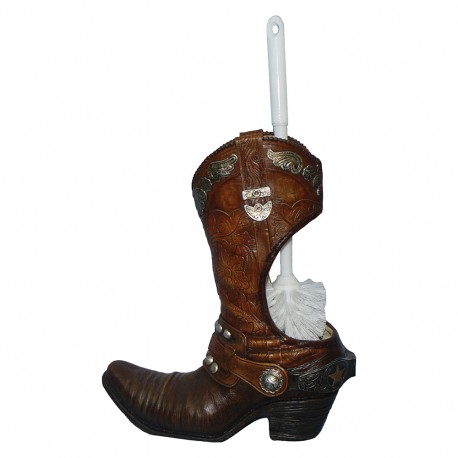 Cowboy Boot Toilet Brush Holder RIVERS-EDGE-PRODUCTS