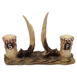 Antler Salt And Pepper W/  Napkin Holder RIVERS-EDGE-PRODUCTS