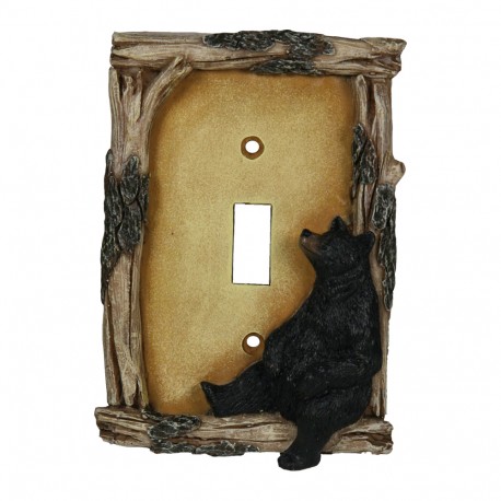 Bear Single Switch Plate Cover RIVERS-EDGE-PRODUCTS