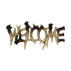 Deer Antler Theme Welcome Plaque RIVERS-EDGE-PRODUCTS