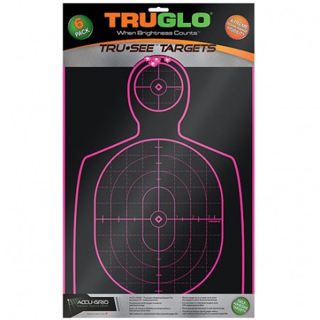 Target Handgun 12X18 Pnk 6Pk TRUGLO