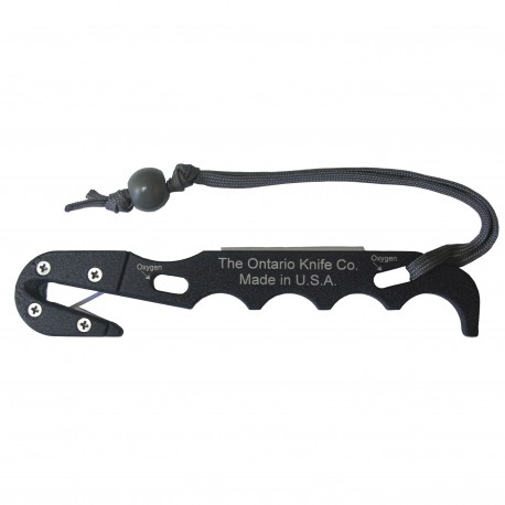 OKC Black Model 2 Strap Cutter w/Sheath ONTARIO-KNIFE-COMPANY