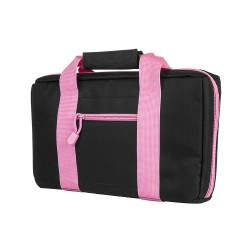 Vism Discreet Pistol Case/Black,Pink Trim NCSTAR