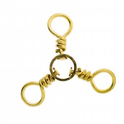 3-way Swivel-6 Brass 01151-006 6pcs EAGLE-CLAW