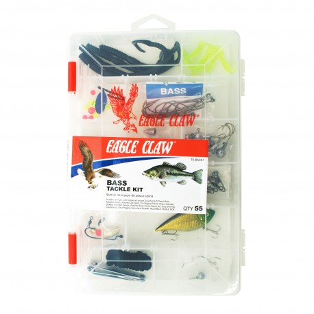 Bass Tackle Kit 55pcs EAGLE-CLAW