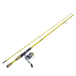 EagleClaw Fthrlght 6BB SpinCombo 6' Ylw EAGLE-CLAW