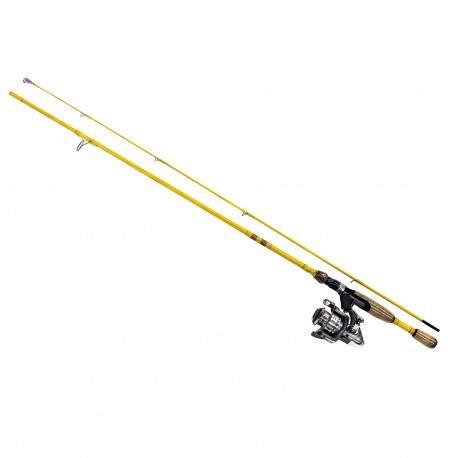 EagleClaw Fthrlght 6BB SpinCombo 6'6" Ylw EAGLE-CLAW