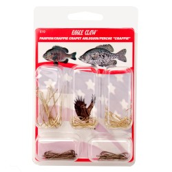 Panfish/crappie Hook Assortment Clam 80pc EAGLE-CLAW