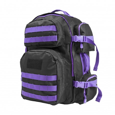Vism Tactical Backpack-Blk w/Purple NCSTAR