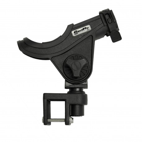 Baitcaster/Spng Rod Hldr,Blk,0243 Sqr RM SCOTTY