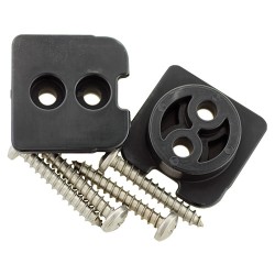 Bulkhead/Gunnl Mnt Only fr Cup Hldr,Blk,2 SCOTTY