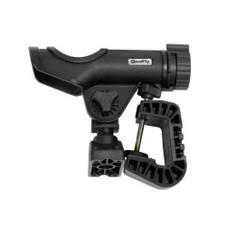 Powerlock Rod Hldr w/0449 Clamp Mount,Blk SCOTTY