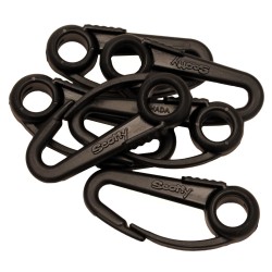 Nylon Snap Hook,Black, Package of 6 SCOTTY
