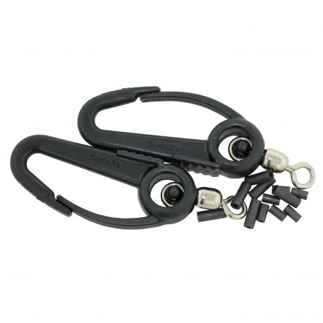 2 Lead Weight Swivel Hooks&6 Wire Conctrs SCOTTY