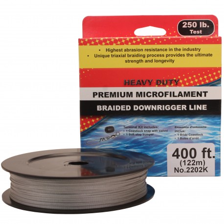 PBF DwnRgr Line,250lb Test,400 ft spl,kit SCOTTY