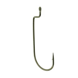 Worm Offset Brz 2/0, 6 Hooks P/P GAMAKATSU