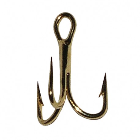 Gamakatsu - Trout Treble Hook - Size 14, Gold, per 4