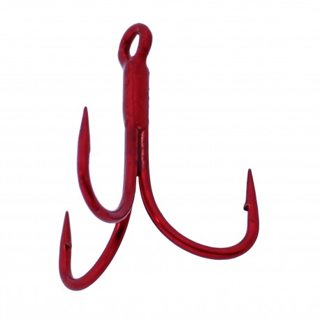 Gamakatsu - Trout Treble Hook - Size 18, Red, per 4