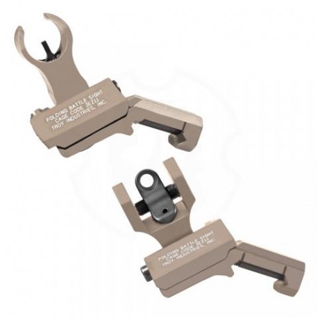 45 Degree Offset HK/Round Rear StSet FDE TROY-INDUSTRIES