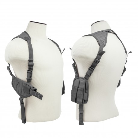 Vism Ambi Horizontal Shoulder Holster/Gry NCSTAR
