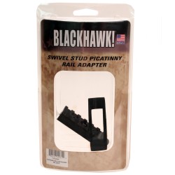 Swvl Stud Picatinny Rail Adptr Black BLACKHAWK