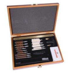 Winchester 30 pc Univsl Wood Case Al Hndl WINCHESTER-CLEANING-KITS