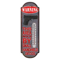 Warning Hand Held Device Tin Thermometer RIVERS-EDGE-PRODUCTS