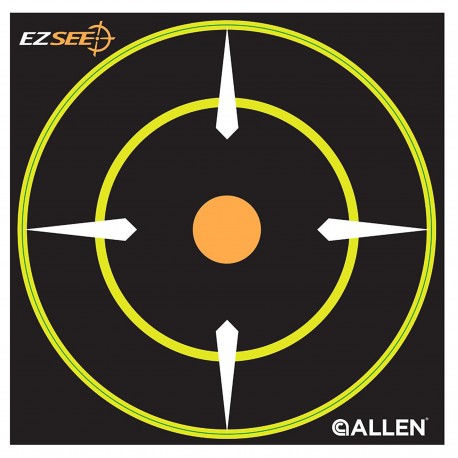 EZ See Adhesive Round Bullseye Tgt 12/pk ALLEN-CASES