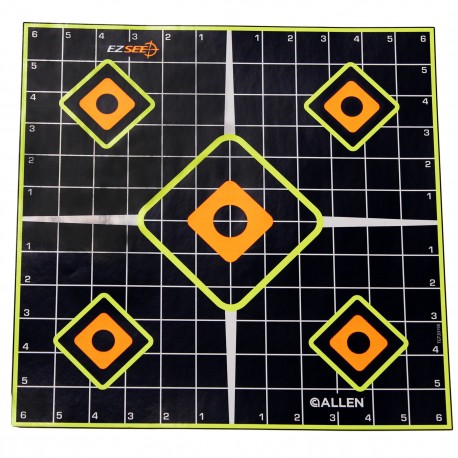 EZ See Adhesive Sight In Grid Target 5/pk ALLEN-CASES