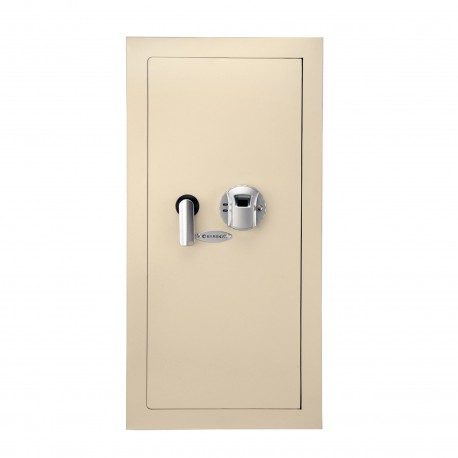 Large Biometric Wall safe, cream color BARSKA-OPTICS