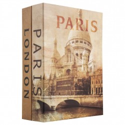 Paris & London Dual book lock box W/Key BARSKA-OPTICS