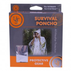 Survival Reflect Poncho, Silver ULTIMATE-SURVIVAL-TECHNOLOGIES