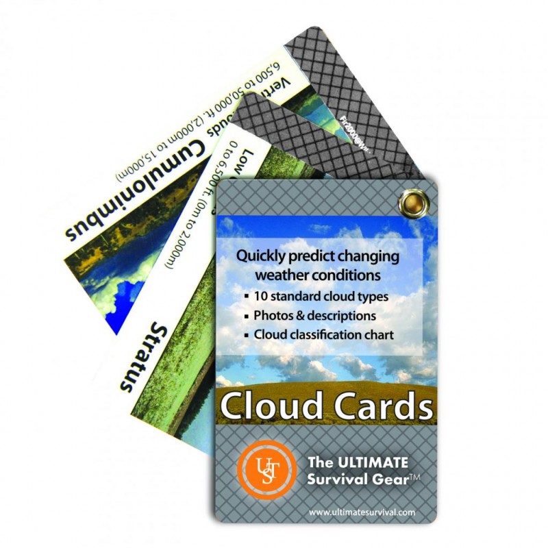 UST Learn & Live Cloud Cards Pocket Weather Guide with Photos & Descriptions 