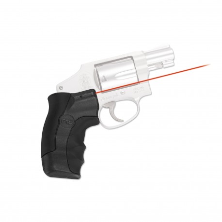 S&W J-Frame Round Butt Lasergrip, Red CRIMSON-TRACE