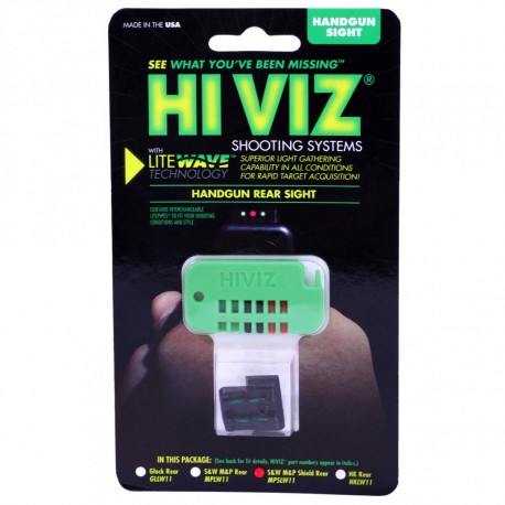 S&W M&P Shield LITEWAVE HIVIZ-SIGHT-SYSTEMS