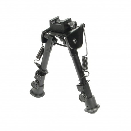 Bipod,Rubber Feet,Center Height 6.1"-7.9" LEAPERS-INC