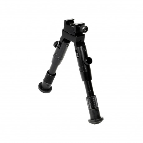 Shooter's Rubber Feet Bipod,Ht 6.2"-6.7" LEAPERS-INC